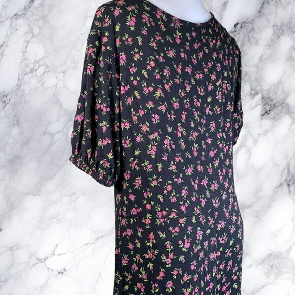 NastyGal Floral Print Square Neck Fitted Jumpsuit - Picture 10 of 12